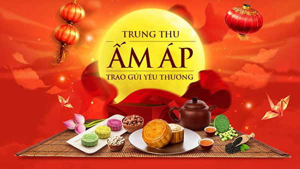 Mẫu phông giới thiệu sản phẩm trung thu cực kỳ bắt mắt