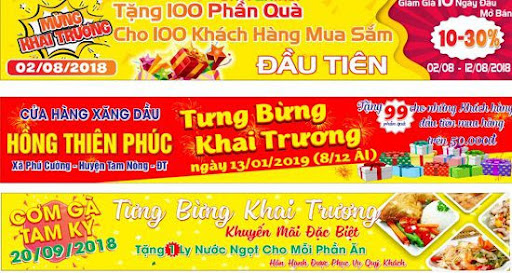 Tổng hợp những mẫu băng rôn khai trương đẹp nhất